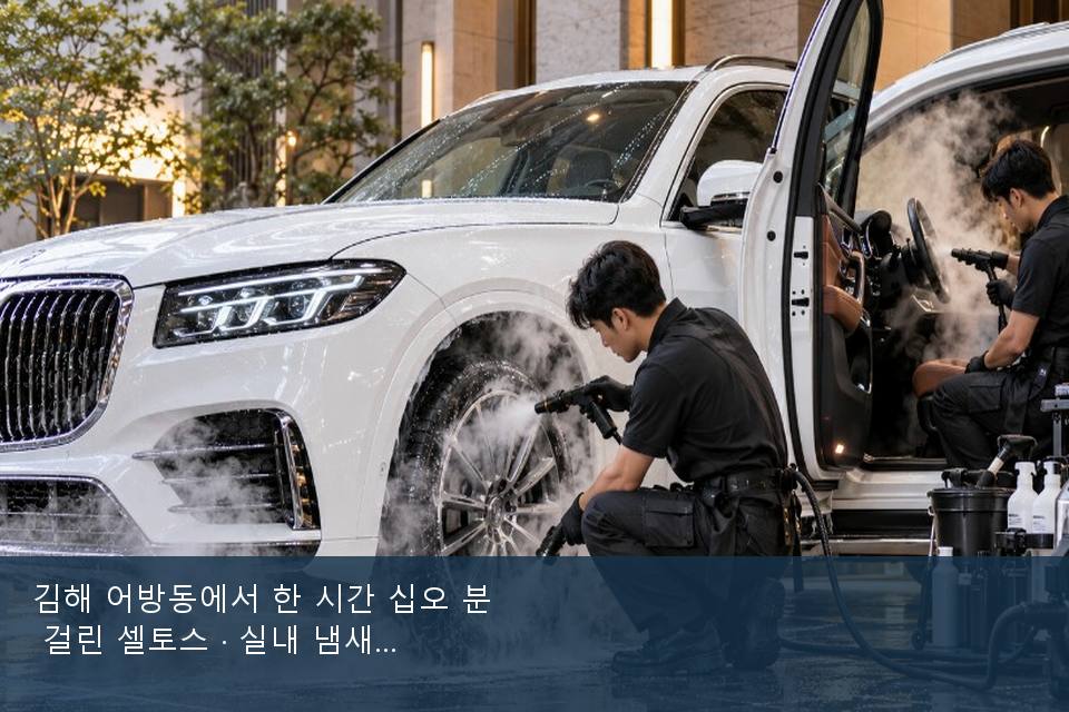 김해 어방동에서 한 시간 십오 분 걸린 셀토스 · 실내 냄새를 연 기록