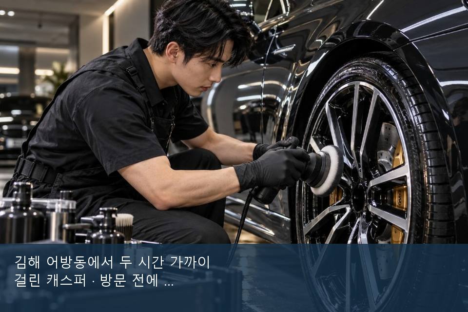 김해 어방동에서 두 시간 가까이 걸린 캐스퍼 · 방문 전에 확인한 것